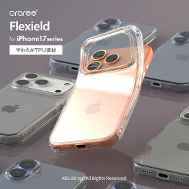 iPhone 17 ケース 耐衝撃 クリア ソフト TPU スマホケース 透明 シンプル 滑りにくい やわらか クリアケース カバー [ iPhone17 アイフォン17 対応 ] araree Flexield