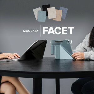 iPad Air 13�C���` �P�[�X �蒠�^ 5WAY �X�^���h�t�� �ی� �J�o�[ ���掋�� �^�C�s���O �X�^���h [ iPadAir 13 �C���` �A�C�p�b�h �G�A�[ 13 M4 M3 M2 �Ή� ] MagEasy FACET