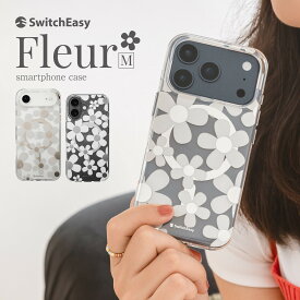 iPhone 17 ケース クリア MagSafe 対応 花柄 おしゃれ 可愛い 耐衝撃 スマホケース 花 かわいい マグセーフ 携帯ケース [ iPhone17 アイフォン17 対応 case ] SwitchEasy Fleur M