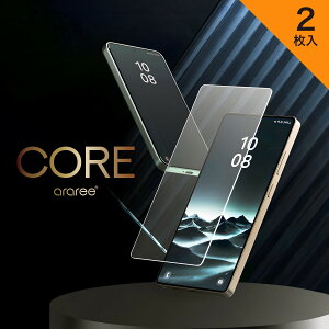 Galaxy S25 Ultra tB 2 Zbg CAh~ 9H KXtB EhGbW H wFؑΉ یtB [ GalaxyS25Ultra TX MNV[S25 Eg SC-52F Ή ] araree Core