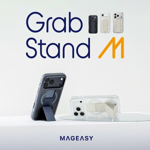 iPhone 17 Pro Max P[X MagSafe Ή X^h @\ oht ϏՌ X}zP[X Obv oh  }OZ[t gуP[X [ iPhone17ProMax ACtH 17ProMax Ή ] case MagEasy GrabStand M