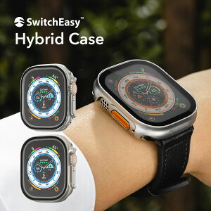 Apple Watch Ultra 3 2 1 49 mm �ϏՌ� �P�[�X �t�B���� ( 9H �K���X ) ��̌^ �ی�P�[�X �Ռ� �z�� Apple�E�H�b�` �ی� �J�o�[ [ AppleWatch Ultra 49mm �A�b�v���E�H�b�` �E���g�� �Ή� ] SwitchEasy Hybrid Case