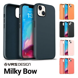 iPhone13 ケース なめらか シリコン スリム ボタン 押しやすい スマホカバー シンプル 薄型 シリコン× PC ハイブリッド シリコン製 スマホケース シリコンケース アイフォン13ケース iPhone13ケース カバー [ Apple iPhone13 アップル アイフォン13 対応 ] VRS MilkyBow