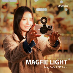 B Cg }Olbg z ^ X}z LEDCg USB [d Bep F3F OCg  B Webc ␳ [ MagSafe Ή iPhone e X}[gtH Ή ] araree MAGFIE LIGHT