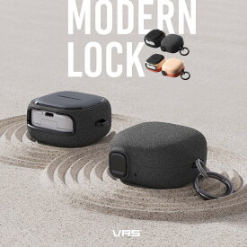 Galaxy Buds4 Buds 4 Pro ケース 耐衝撃 カラビナ ロック 機能 付 カバー ワイヤレス充電 対応 シンプル 落下防止 頑丈ケース [ GalaxyBuds4 ギャラクシー バッズ 4 ギャラクシーバッズ4 プロ 対応 ] VRS DESIGN Modern Lock