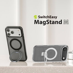 iPhone Air �P�[�X �N���A MagSafe �Ή� �����O �X�^���h �ϏՌ� �X�}�z�P�[�X �}�O�Z�[�t ���� �g�уP�[�X [ iPhoneAir �A�C�t�H���G�A�[ �Ή� ] Case SwitchEasy MagStand M