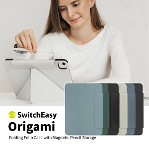 iPad Air 2024 M2 11 / 10.9 & iPadPro11 �P�[�X Apple Pencil 2 �[�d �\ �z���_�[ / 4�i�K �p�x �ύX �X�^���h �t�� ���^ �蒠 �^�u���b�g�P�[�X [ iPadAir 11 10.9�C���` iPad Pro 11�Ή� ] SwitchEasy Origami