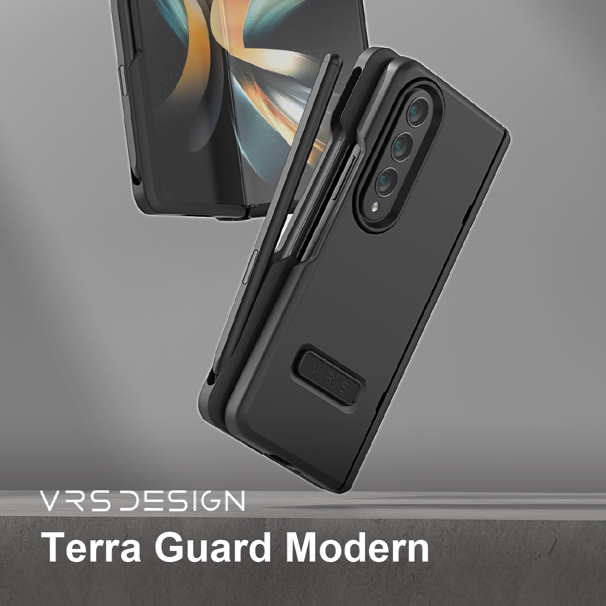 Galaxy Z Fold4 5G ケース カバー フィルム付き 耐衝撃 Sペン 収納 付 ヒンジ 保護 フィルムセット スマホケース  スマホカバー 耐衝撃ケース [ Samsung GalaxyZFold4 GalaxyZ Fold4 SCG16 / SC-55C サムスン  ギャラクシーZフォールド4 対応 ] VRS Terra Guard