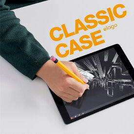 Apple Pencil 第1世代 カバー かわいい 鉛筆 デザイン 握りやすい 滑り止め グリップ ホルダー ライトニングアダプター 対応 キャップ 薄型 ケース [ アップルペンシル ApplePencil 第一世代 MQLY3J/A 対応 ] elago CLASSIC CASE