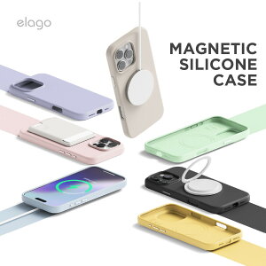 iPhone 16 Pro �P�[�X MagSafe �Ή� �V���R�� �ϏՌ� �X�}�z�P�[�X �w�� �h�~ �T���T�� �}�O�Z�[�t �V���R���P�[�X [ iPhone16Pro �A�C�t�H�� 16 �v�� �Ή� ] elago MAGNETIC SILICONE CASE
