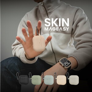 AirPods 4 P[X ϏՌ h~ Jri t Jo[ CX[d Ή AirPodsP[X [ AirPods4 GA|bc 4 4 Ή ] MagEasy SKIN