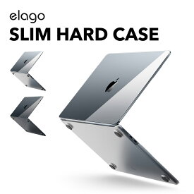 MacBook Air M3 M2 ケース 傷防止 シンプル 薄型 半 透明 ハードケース 衝撃 吸収 ハード クリア カバー [ Apple MacBookAir 13.6inch マックブックエアー 13.6インチ 対応 ] elago SLIM HARD CASE
