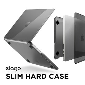 MacBook Pro 14 / 14インチ ケース クリア 排熱口 付き 半透明 シンプル ハードケース 薄型 透明 ハード カバー 傷防止 アクセサリ ケースカバー [ MacBookPro マックブック プロ マックブックプロ 14 インチ 対応 ] elago SLIM HARD CASE