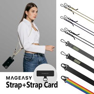 スマホ 対応 スマホショルダー ストラップ カード 付 斜めがけ / 首掛け / 肩掛けストラップ 長さ調節 可…