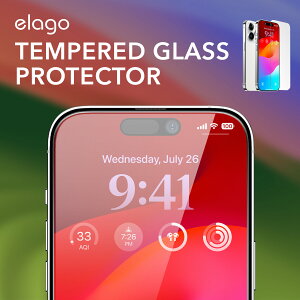 iPhone 15 Pro Max KXtB 9H KX w CA  h~ tB یtB [ Apple iPhone15ProMax ACtH15 v}bNX Ή ] elago TEMPERED GLASS PROTECTOR