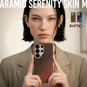 Galaxy S26 Ultra �P�[�X �}�O�l�b�g ���� �� ���^ �y�� �J�o�[ MagSafe �Ή� �X�}�z�P�[�X �J�[�{�� �� �A���~�h �f�� [ GalaxyS26Ultra �M�����N�V�[S26 Ultra SM-S948Q SC-53G �Ή� ] RAPTIC Aramid Serenity Skin