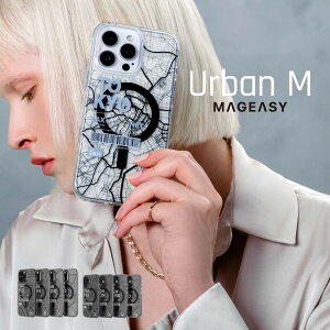 iPhone 16 Plus �P�[�X MagSafe �Ή� �N���A �I�V���� �C���X�g �n�} �� �ϏՌ� �X�}�z�P�[�X ������� ���킢�� �}�O�Z�[�t �X�}�z�J�o�[ [ iPhone16Plus �A�C�t�H�� 16 �v���X �Ή� ] MagEasy Urban M