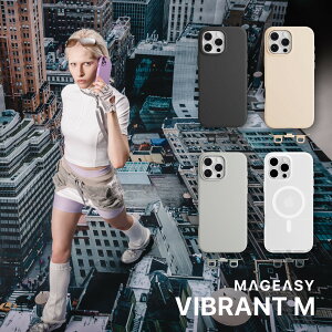 iPhone 16 Pro �P�[�X MagSafe �Ή� �V�����_�[ �p �X�g���b�v�z�[�� �t�� ���^ �y�� �X�}�z�P�[�X �}�O�Z�[�t �ϏՌ� �X���� �X�}�z�J�o�[ [ iPhone16Pro �A�C�t�H�� 16 �v�� �Ή� ] MagEasy Vibrant M