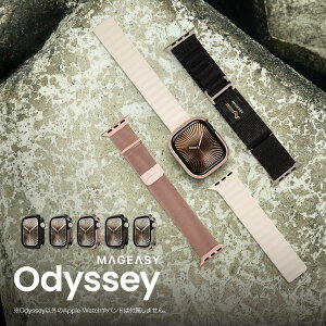 �A�b�v���E�H�b�` �J�o�[ �ϏՌ� �ČR MIL�K�i ���� �A���~ × �\�t�g TPU �ی� �P�[�X �ی�P�[�X [ Apple Watch 11 46mm AppleWatch 10 Watch11 Watch10 �Ή� ] MagEasy Odyssey (matte)