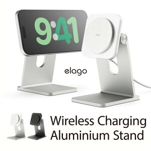MagSafe Qi2 CX[d [dX^h X}zX^h USB-C to C P[u t  X}z X^h [ }OZ[t Qi 2 iPhone Android  Ή ] elago Wireless Charging Aluminium Stand