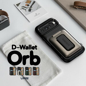 Pixel 9 Pro XL �P�[�X �ϏՌ� �J�[�h ���[ �X�^���h �X�}�z�P�[�X �X�g���b�v�z�[�� �t �g�уJ�o�[ [ �s�N�Z��9 �v�� XL�P�[�X Google Pixel9 Pro XL �Ή� ] VRS DESIGN�iVERUS�j D-Wallet Orb