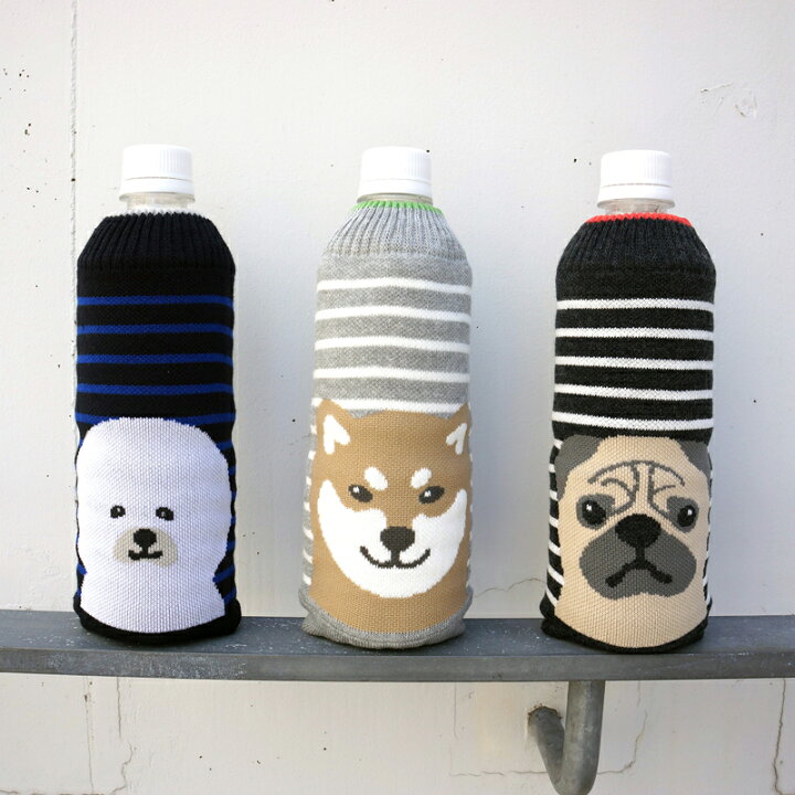 楽天市場 Botoco アニマル 3柄 新生活 かわいい おしゃれ 結露防止 ペットボトル マイボトル 水筒 カバー ケース 傷防止 ママ 子供 ニット コンシェルジュ楽天市場店 ヘミングス ビションフリーゼ 柴犬 パグ ボトコ おうち時間 Concierge 楽天市場店