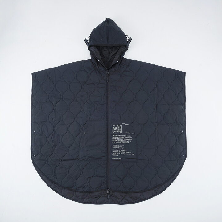WKD ER QUILTING PONCHO 2色 ウィークエンダー キルティングポンチョ 収納ケース アウトドア コンシェルジュ店 ヘミングス公式ショップ ギフト CONCIERGE 店