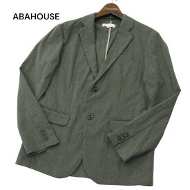 ABAHOUSE アバハウス 通年 フランス Carreman社製生地★ アンコン テーラード ジャケット Sz.46　メンズ グレー