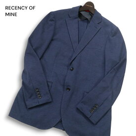 RECENCY OF MINE アバハウス 春夏 FLEX★ パリネ ハニカム テーラード ジャケット Sz.50 メンズ 紺