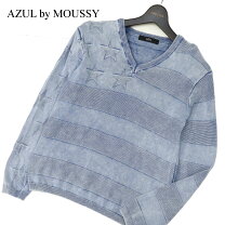 楽天市場】by azul vネック moussy メンズ（ニット・セーター 