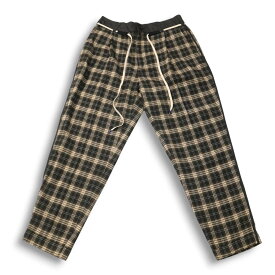 美品★ elephant TRIBAL fabrics エレファントトライバルファブリックス 秋冬★ イージー チェック パンツ Sz.F　メンズ