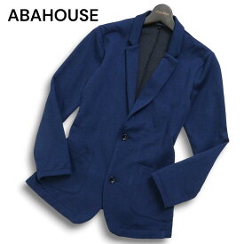 ABAHOUSE アバハウス 通年★ アンコン テーラード ジャケット Sz.3　メンズ ネイビー 日本製