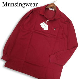 マンシングウェア(Munsingwear)長袖鹿の子ロゴ刺繍ポロシャツ 日本製
