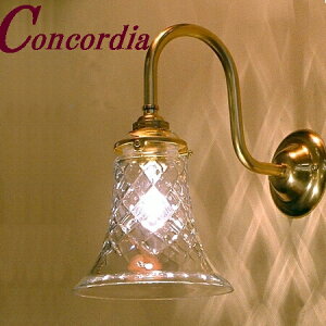 【ブラケットライト WB241+421/CUT】 真鍮 ガラスシェード アンティーク風 壁照明 クラシック レトロ かわいい 本物 玄関 洗面所 LED電球使用可