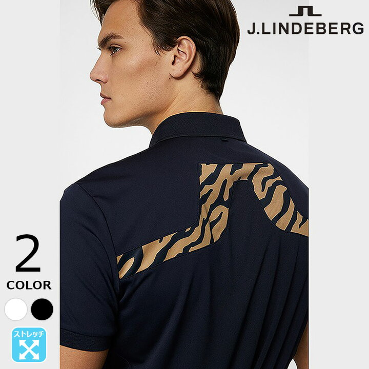 楽天市場】J.LINDEBERG バックロゴ 半袖 ポロ シャツ ゴルフウェア 
