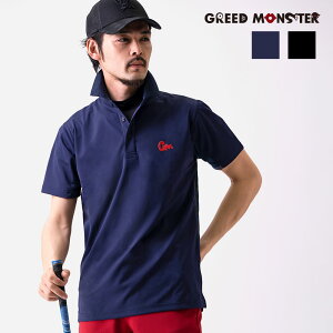 【送料無料】メンズ ゴルフウェア 半袖ポロシャツ トップス 速乾 半袖 メッシュ 涼しい カットソー ゴルフ用品 半袖ポロ 冷感 ストレッチ 伸縮性 プリント ロゴ ブランド コーデ 30代 40代 50