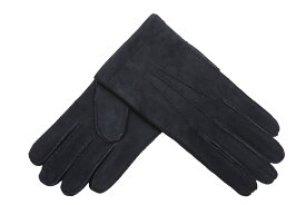 MEROLA ( メローラ ) イタリア製 メンズ 革 手袋 スウェード 《 アウトステッチ 》 カシミア 100% ライニング ハンドメイド レザー グローブ 男性用 カシミヤ ギフト( ネイビー サイズ XS )No. MS- 030 -C