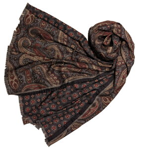 Opus ( �I�[�p�X ) �C�^���A�� �V���N 100% �_�u���v�����g �X�g�[�� �y Condotti �I���W�i���u�����h �z �u���b�N(�y�C�Y���[×����)�V���N�f�ށ� �����Y ���f�B�[�X �M�t�g �C���|�[�g �t�@�b�V��