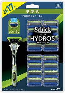 Schick(シック) ハイドロ5プレミアム 敏感肌 クラブパック(ホルダー(刃 