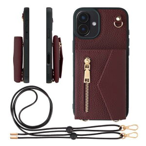 �y���������zHANATORA iPhone16Plus �P�[�X �V�����_�[ �{�v �V�������N���U�[ �ϏՌ� �X�}�z�P�[�X �X�}�z �V�����_�[�X�g���b�v �t��