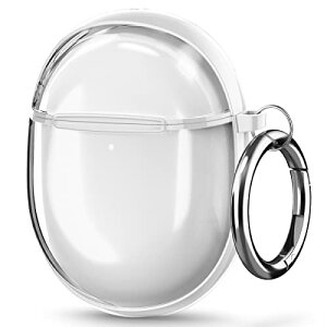 �y���������zSpigen Pixel Buds Pro �P�[�X ���� �N���A ���C�����X�[�d �Ή� �����O �J���r�i�t�� �X���� �y�� �ϏՌ� ���菝�h�~ �E��
