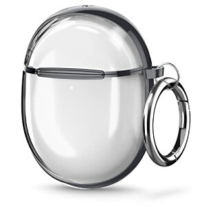 �y���������zSpigen Pixel Buds Pro �P�[�X ���� �N���A ���C�����X�[�d �Ή� �����O �J���r�i�t�� �X���� �y�� �ϏՌ� ���菝�h�~ �E��