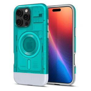 �y���������zSpigen iPhone 16 Pro �P�[�X MagSafe�Ή� �}�O�l�b�g���� �ČRMIL�K�i �N���V�b�N?C1?�}�O�t�B�b�g ACS08153 (�{���_�C?�u