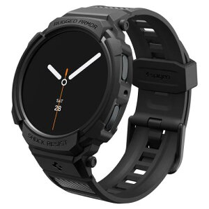 �y���������zSpigen Galaxy Watch 8 44mm ��̌^�P�[�X �X�|�[�c �o���h ��d�Œ� ���� �Ռ��z�� ���h�~ �ϏՌ� �ی�J�o�[ �X�g���b�v