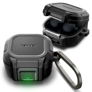 �y���������zSpigen Galaxy Buds2 Pro �P�[�X Galaxy Buds 2 / Pro/live�Ή� ���b�N�@�\ ���C�����X�[�d �����h�~ �J���r�i�t�� ��̌^