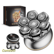 【送料無料】スキンヘッド用シェーバー 7Dヘッド シェーバー マグネット着脱式 8800RPM 高速モーター 坊…