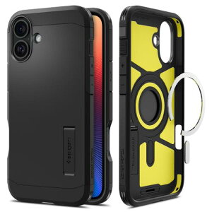 �y���������zSpigen iPhone 16 Plus �P�[�X MagSafe�Ή� �ϏՌ� �}�b�g 2�d�\�� �ČRMIL�K�i �^�t?�A�[�}�[�iAI�j?�}�O�t�B�b�g ACS0808