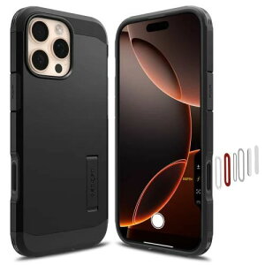 �y���������z�J�����R���g���[���J�o�[�t��Spigen iPhone 16 Pro Max �P�[�X MagSafe�Ή� �}�O�l�b�g���� �X�^���h �{�^���ی� ���h�~