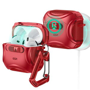 ESR AirPods 4 �P�[�X(HaloLock) AirPods ��4���� �P�[�X(2024) (USB-C) �Ή� MagSafe �Ή� �����h�~���b�N �C�[�W�[�I�[�v�� Cyber�V��