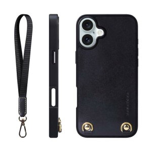 �y���������zHANATORA iPhone16Plus �P�[�X �{�v �ϏՌ� �X�g���b�v�����O �X�}�z�P�[�X �X�}�z �n���h�X�g���b�v �t�� �C�^���A�����U